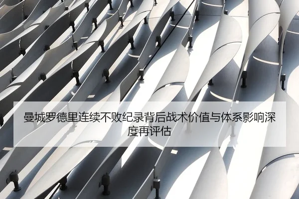 曼城罗德里连续不败纪录背后战术价值与体系影响深度再评估 | leyu